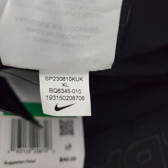 Nike Vapor Select Black Baseball Pants Men's Sz XLARGE BQ6345-010 NWT - Picture 9 of 9